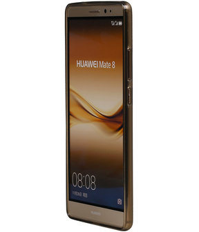 Huawei Ascend Mate 8 TPU Hoesje Transparant Grijs