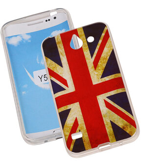 Britse Vlag TPU Cover Case voor Huawei Y550 Hoesje