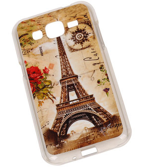 Eiffeltoren TPU Cover Case voor Samsung Galaxy J2 Hoesje