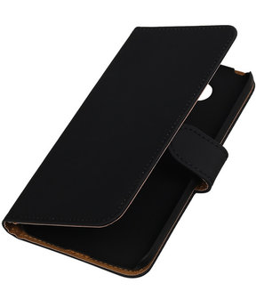 Zwart Effen booktype cover hoesje voor LG G5