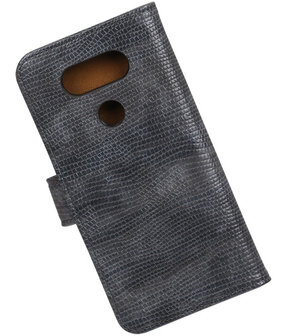 Grijs Mini Slang booktype cover hoesje voor LG G5