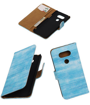 Turquoise Mini Slang booktype cover hoesje voor LG G5