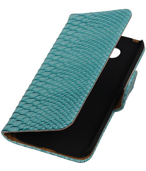 Turquoise Slang booktype cover hoesje voor LG G5