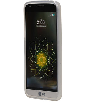 LG G5 TPU Hoesje Transparant Wit