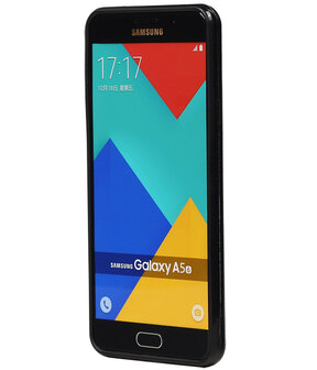 Zwart Brocant TPU back case cover hoesje voor Samsung Galaxy A5 (2016)