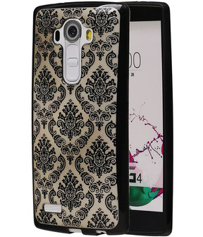 Zwart Brocant TPU back case cover hoesje voor LG G4