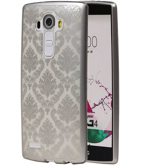 Zilver Brocant TPU back case cover hoesje voor LG G4