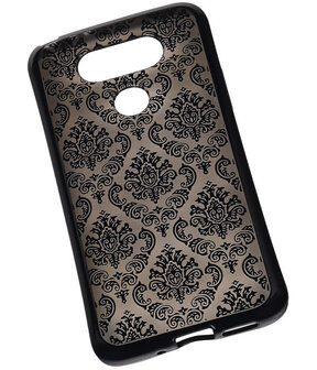 Zwart Brocant TPU back case cover hoesje voor LG G5