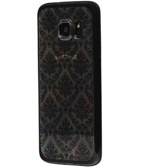 Zwart Brocant TPU back case cover hoesje voor Samsung Galaxy S7 Edge