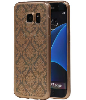 Goud Brocant TPU back case cover hoesje voor Samsung Galaxy S7 Edge