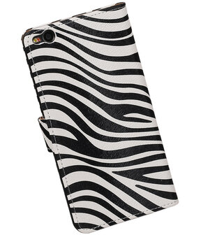 Zebra booktype cover hoesje voor HTC One X9