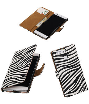Zebra booktype cover hoesje voor Huawei P9