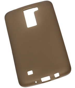 LG K8 TPU Back Cover Hoesje Transparant Grijs