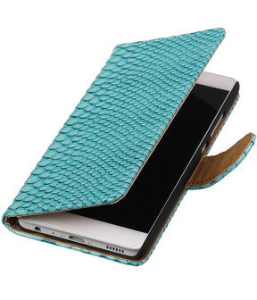 Turquoise Slang booktype cover hoesje voor Sony Xperia X Performance