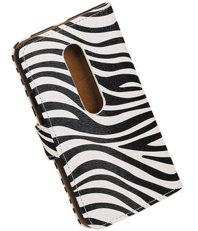 Motorola Moto G (3rd gen) - Zebra Bookstyle Hoesje