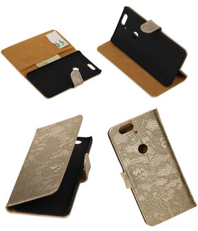 Huawei Nexus 6P - Lace Goud Booktype Wallet Hoesje