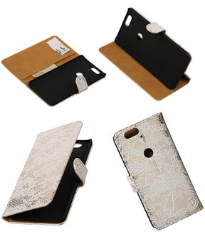 Huawei Nexus 6P - Lace Wit Booktype Wallet Hoesje