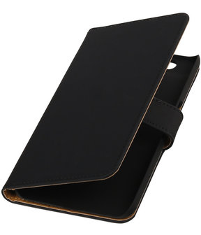 Huawei Nexus 6P - Effen Zwart Booktype Wallet Hoesje