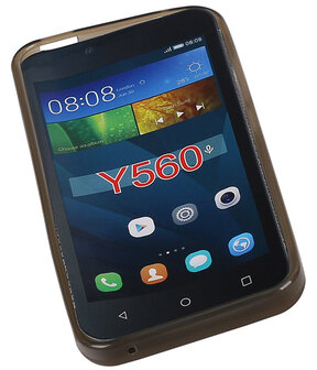 Huawei Y560 / Y5 TPU Hoesje Transparant Grijs
