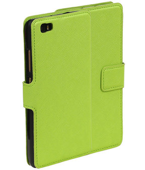 Groen Huawei P8 Lite TPU wallet case booktype hoesje HM Book