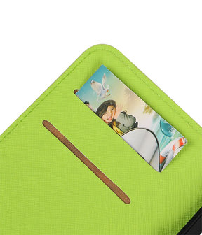 Groen Huawei P8 Lite TPU wallet case booktype hoesje HM Book
