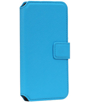 Blauw Huawei Honor Y6 TPU wallet case booktype hoesje HM Book