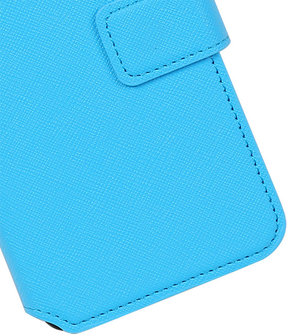 Blauw Huawei Honor Y6 TPU wallet case booktype hoesje HM Book