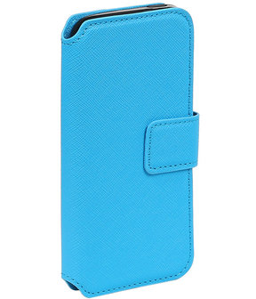 Blauw Apple iPhone 6 / 6s TPU wallet case booktype hoesje HM Book