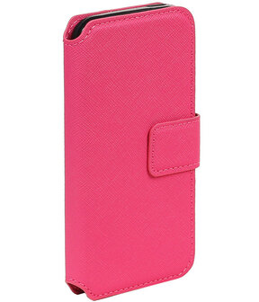 Roze Apple iPhone 6 / 6s TPU wallet case booktype hoesje HM Book