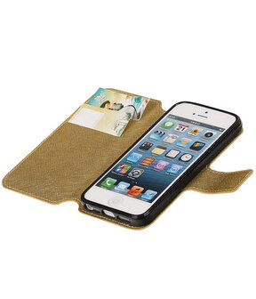 Goud Apple iPhone 6 / 6s TPU wallet case booktype hoesje HM Book