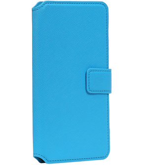 Blauw Samsung Galaxy J7 2016 TPU wallet case booktype hoesje HM Book