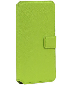 Groen Samsung Galaxy J7 2016 TPU wallet case booktype hoesje HM Book