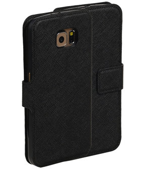 Zwart Samsung Galaxy S6 TPU wallet case booktype hoesje HM Book