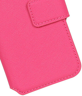 Roze Samsung Galaxy S6 TPU wallet case booktype hoesje HM Book