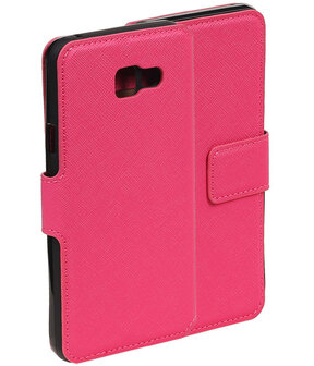 Roze Samsung Galaxy A3 2016 TPU wallet case booktype hoesje HM Book