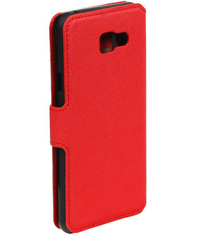 Rood Samsung Galaxy A3 2016 TPU wallet case booktype hoesje HM Book