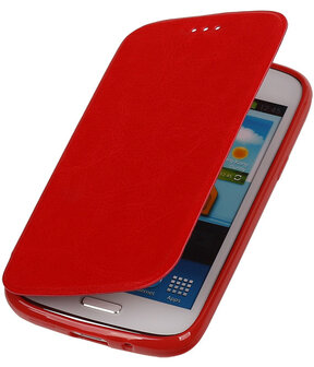 Polar Map Case Rood Samsung Galaxy S4 TPU Bookcover Hoesje