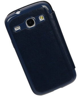 Polar Map Case Donker Blauw Samsung Galaxy S4 TPU Bookcover Hoesje