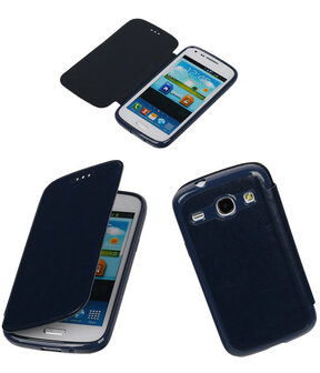 Polar Map Case Donker Blauw Samsung Galaxy S4 TPU Bookcover Hoesje