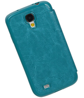 Polar View Map Case Turquoise Samsung Galaxy S5 TPU Bookcover Hoesje