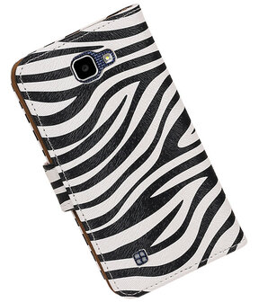 Zebra booktype cover hoesje voor LG K4