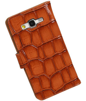 Bruin Croco Samsung Galaxy Grand Prime Book/Wallet Case/Cover