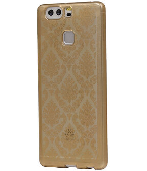 Goud Brocant TPU back case cover hoesje voor Huawei P9