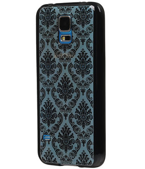 Zwart Brocant TPU back case cover hoesje voor Samsung Galaxy S5