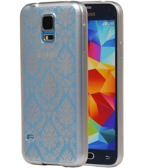 Zilver Brocant TPU back case cover hoesje voor Samsung Galaxy S5