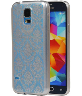 Zilver Brocant TPU back case cover hoesje voor Samsung Galaxy S5