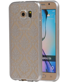 Zilver Brocant TPU back case cover hoesje voor Samsung Galaxy S6