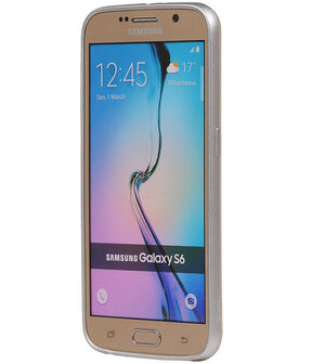 Zilver Brocant TPU back case cover hoesje voor Samsung Galaxy S6