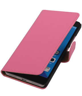 Huawei Honor 7 Effen Bookstyle Wallet Hoesje Roze