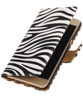 Zebra booktype wallet cover hoesje voor Samsung Galaxy C5